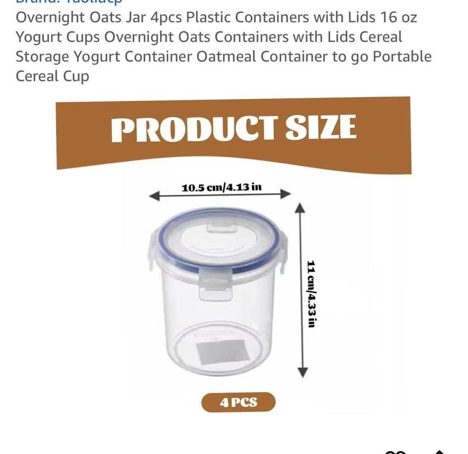 plastic container 4pcs