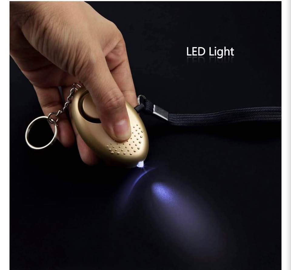 Personal Safety Alarm Keychain with LED Light