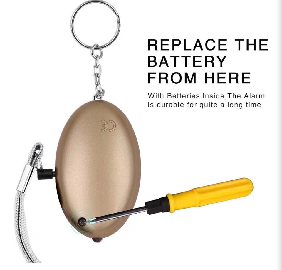 Personal Safety Alarm Keychain with LED Light