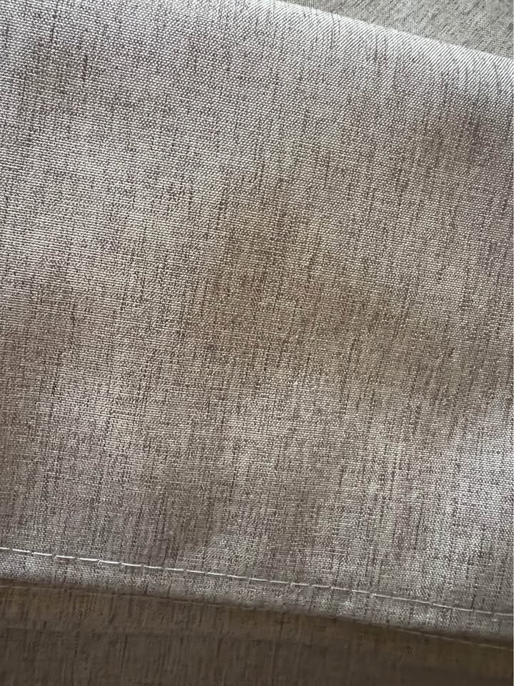 Awellife BrownLinen Style Shower Curtain Set