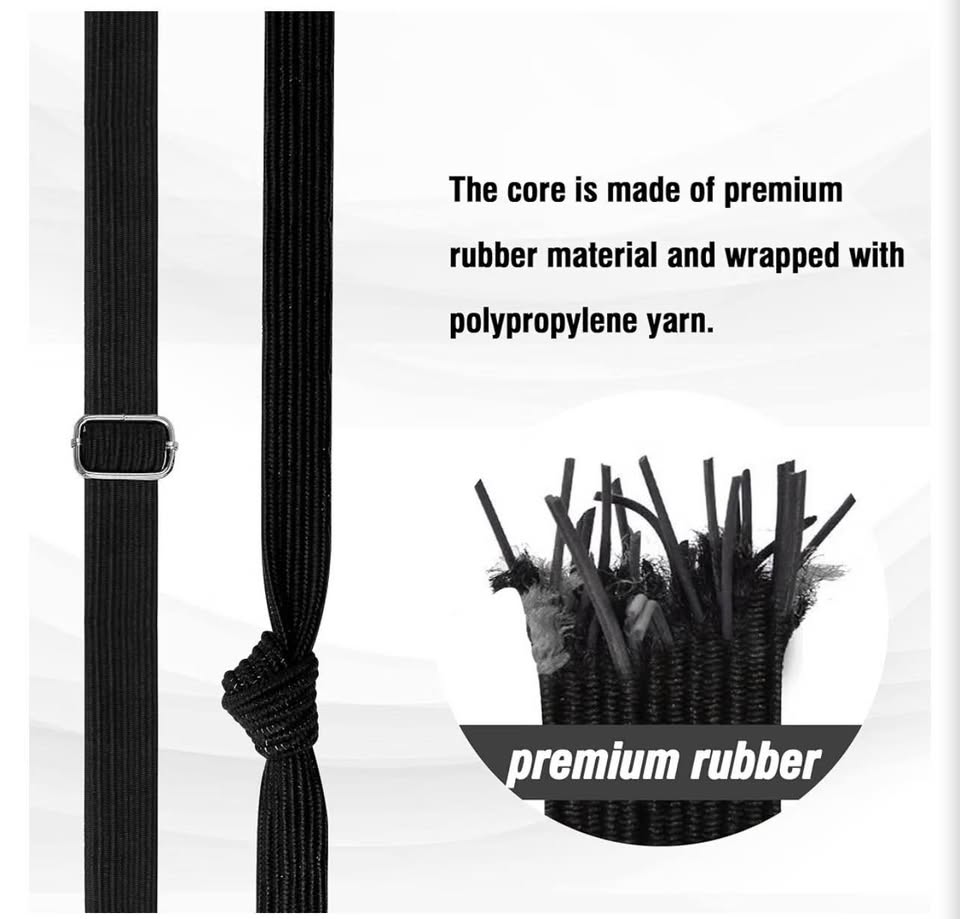 4-Pack Adjustable Bungee Cords with Hooks