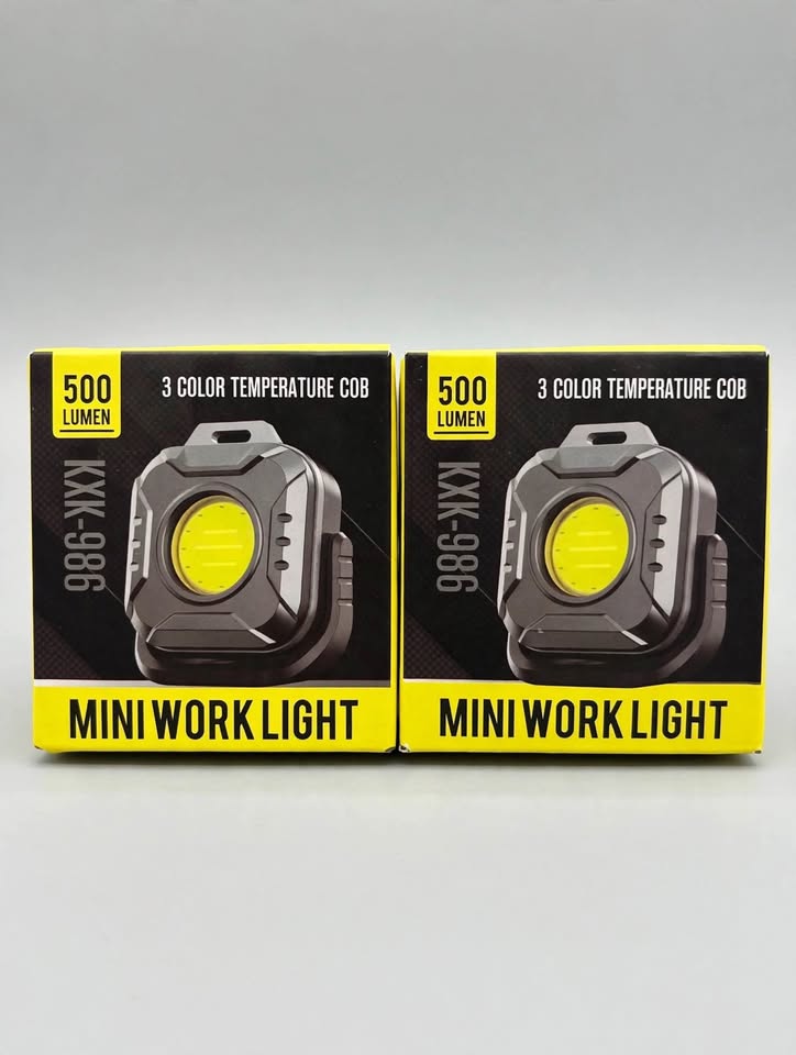 2-Pack KXK-986 Mini COB Work Lights 500 Lumens