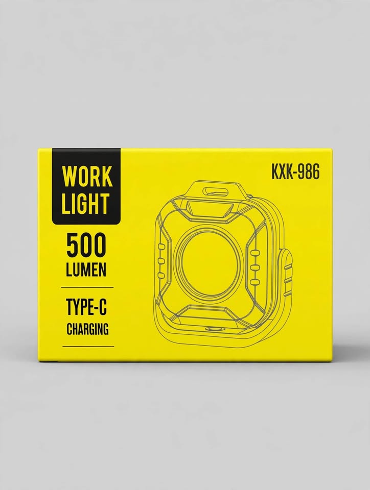 2-Pack KXK-986 Mini COB Work Lights 500 Lumens