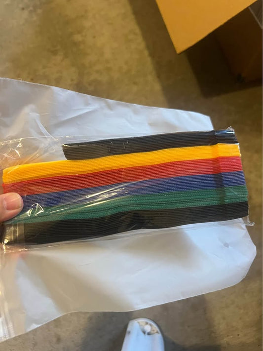 Reusable Hook and Loop Cable Ties - Multi-Color Pack