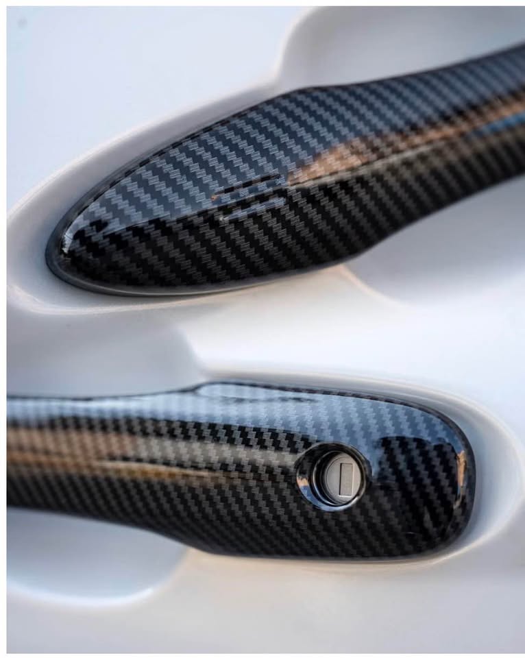 Carbon Fiber Style Door Handle Covers (Set of 4)
