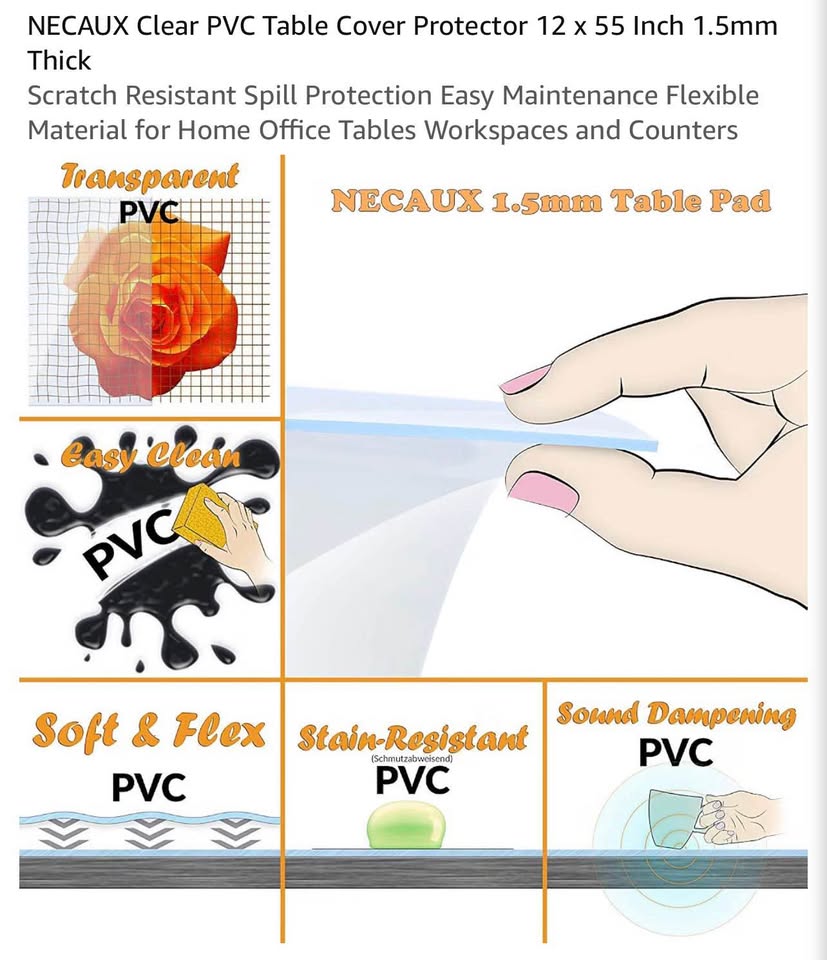 Clear PVC Table cover Protector