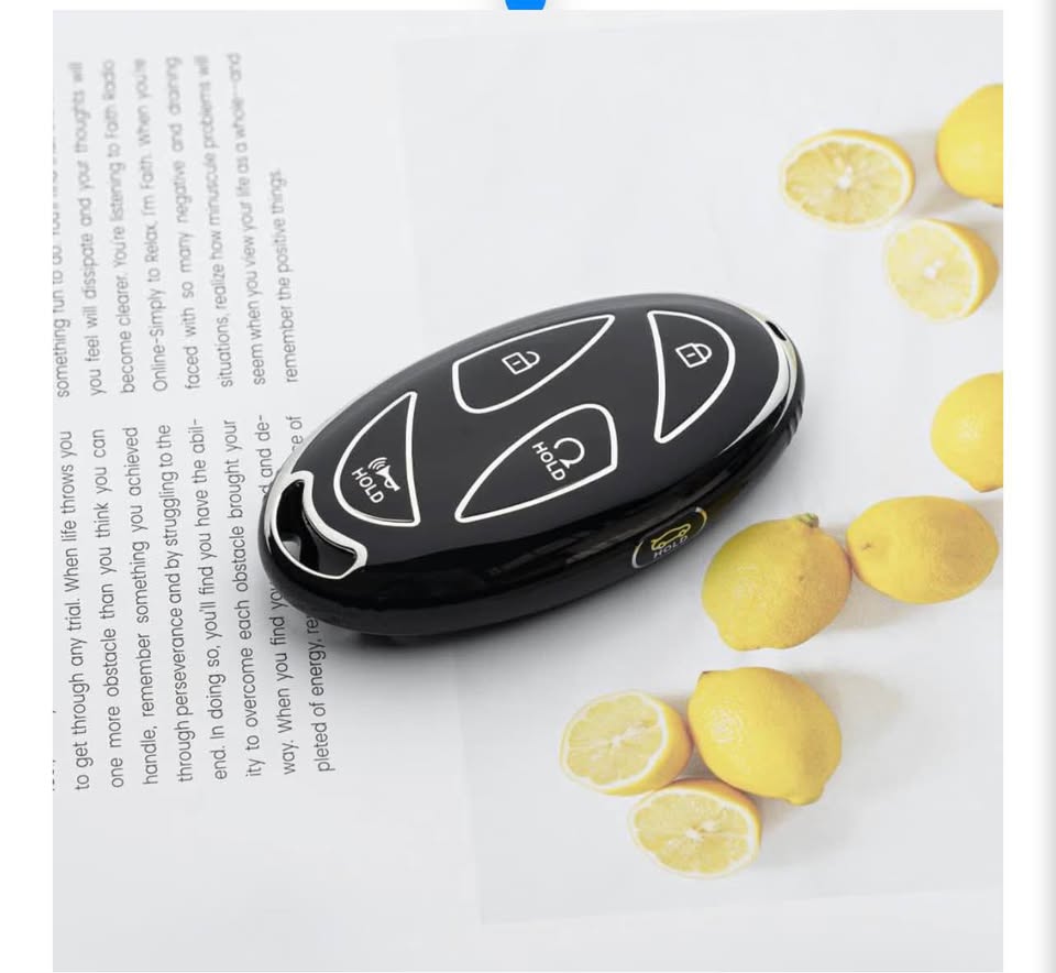 2 pack Tautrophen Key Fob Cover Silver and Black