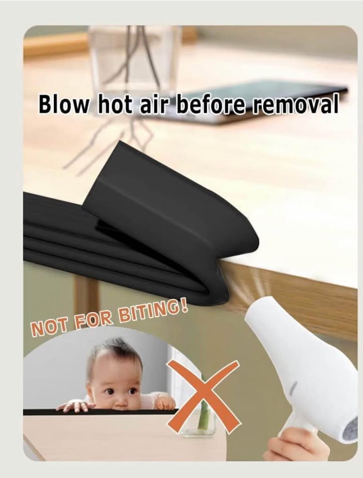 Black Foam Edge Protector with 3M Adhesive