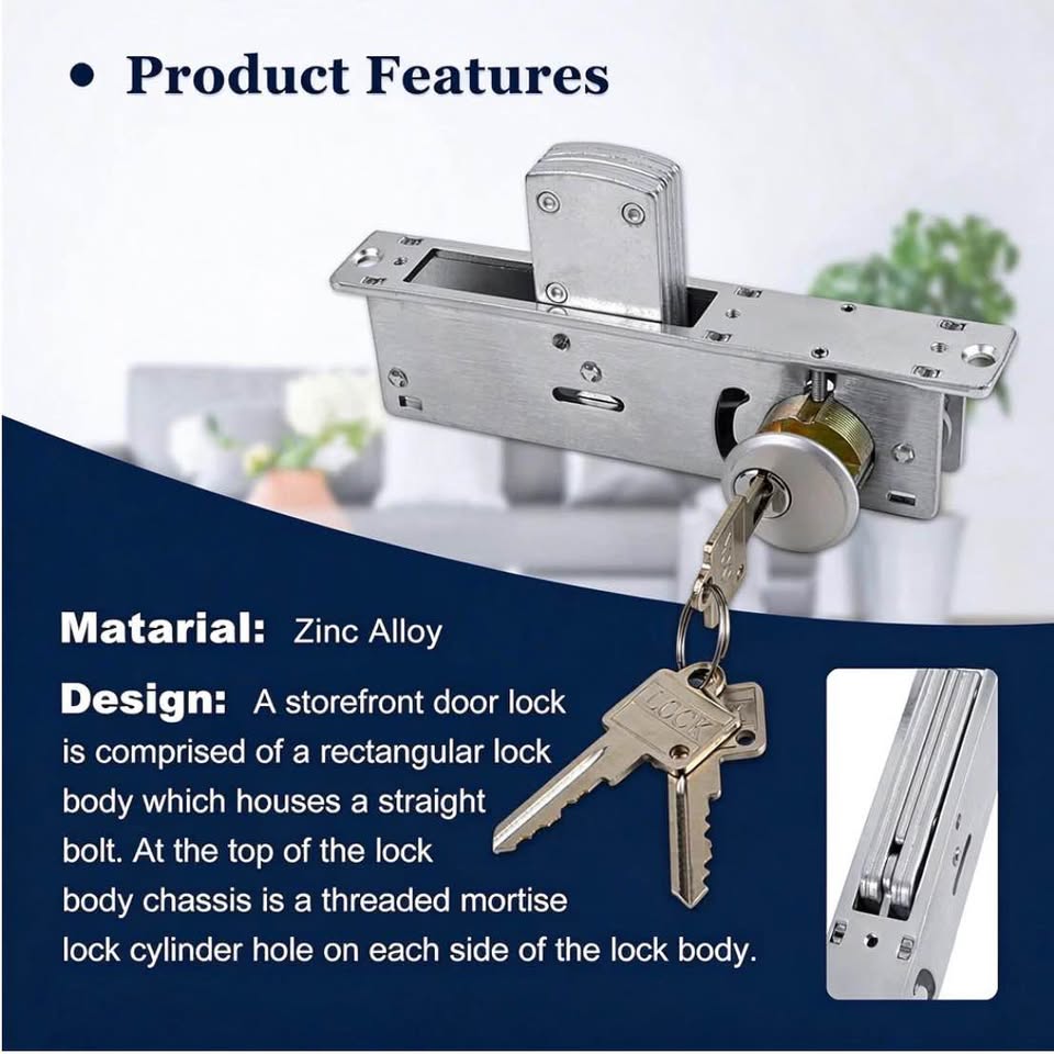 Storefront Door Mortise Lock Deadbolt Aluminum
storefront mortise door lock Hook