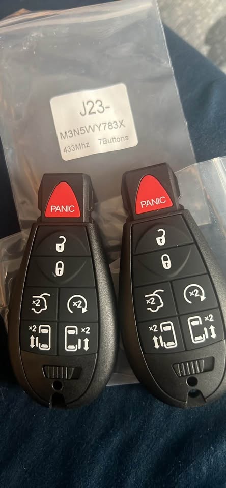 2-Pack Keyless Entry Remote M3N5WY783X for Dodge Grand Caravan 08-19