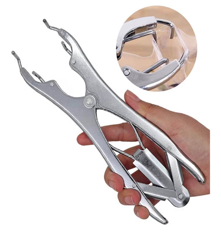 Livestock Castration Bander with 100 Pieces Castrator Rings for Lambs and Piglet