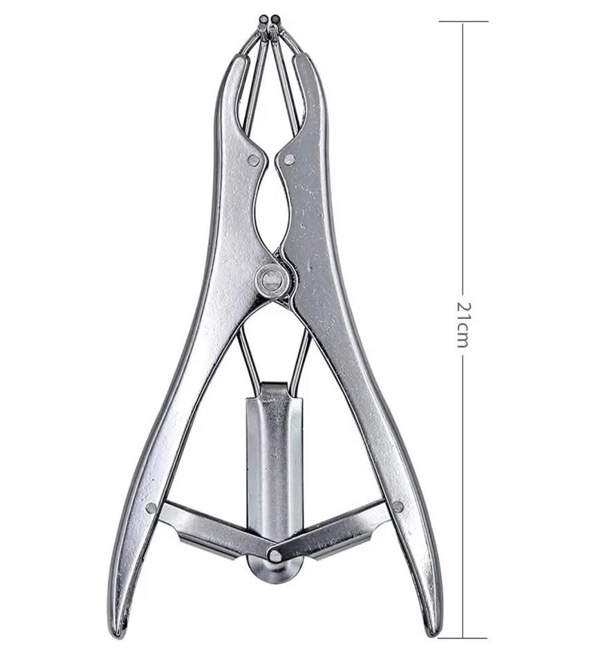 Livestock Castration Bander with 100 Pieces Castrator Rings for Lambs and Piglet