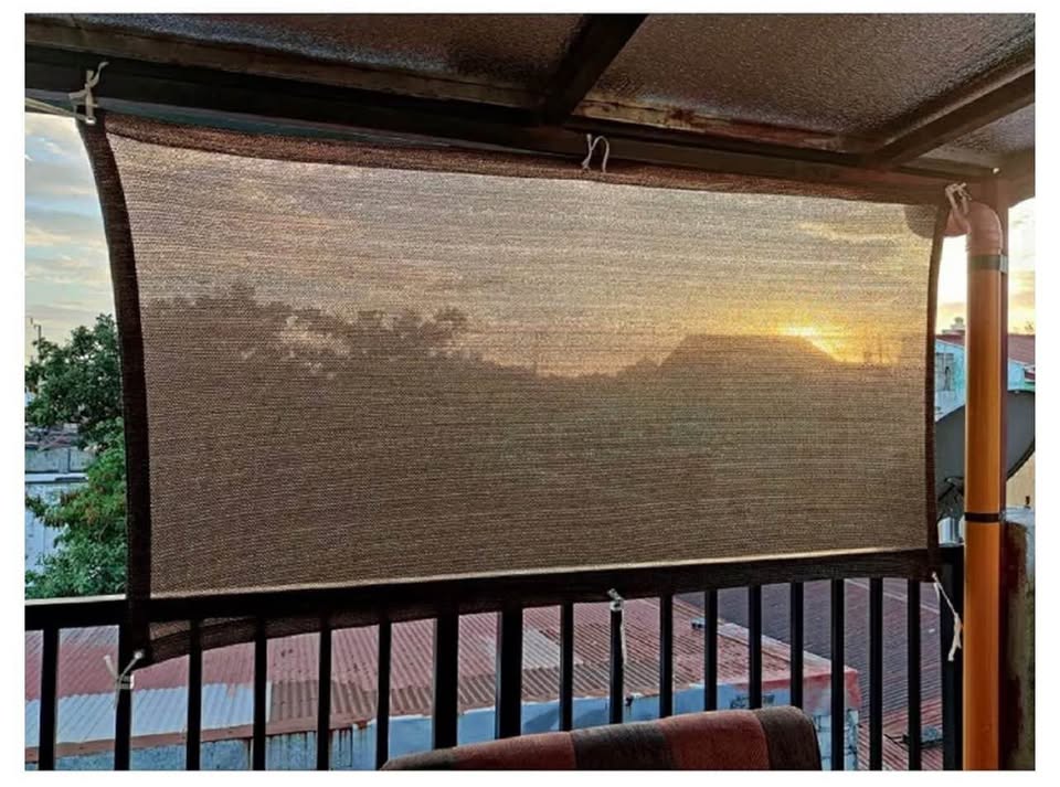 Fence Privacy Screen Balcony Sun Shade Cloth 3'3"x9'9" 80% Shade Fabric Outdoor 