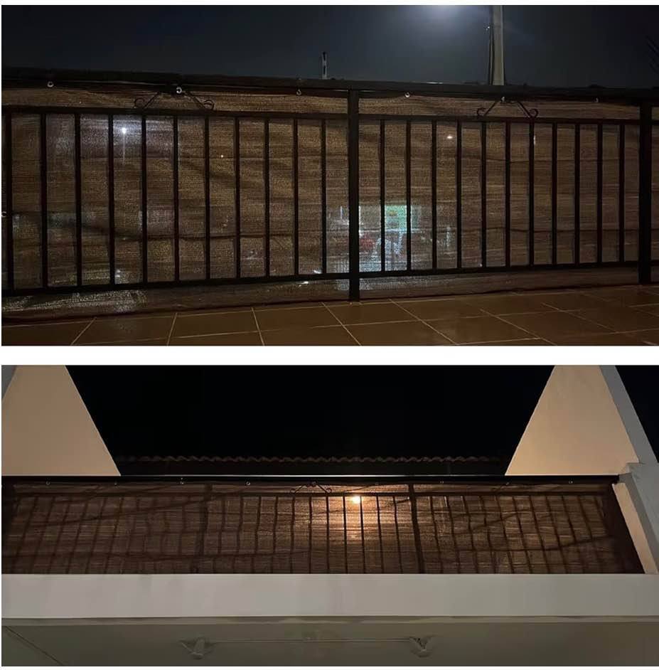 Fence Privacy Screen Balcony Sun Shade Cloth 3'3"x9'9" 80% Shade Fabric Outdoor 