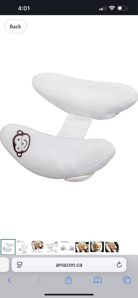 Child car safety seat headrest baby newborn neck pillow stroller head fixed prot