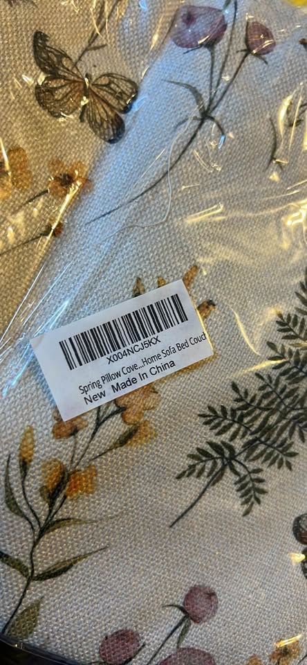 Set of 2 Floral Watercolor Pillow Covers 16"x16"