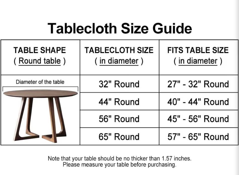 Round Vinyl Fitted Tablecloth with Flannel Backing Elastic Edge Table Cover Wate