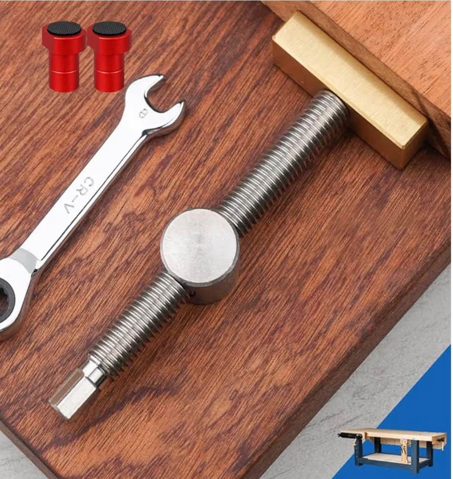 8 Pack 3/4" Bench Dogs Bench Brake, 19mm Aluminum Alloy Bench Dogs Stops with No