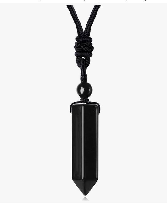 MAIBAOTA Healing Crystal Necklace Adjustable Rope Gemstone for Men Women
Natural
