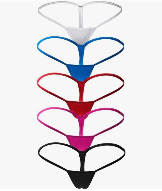 Women's Low Rise Micro Back G-string Thong Panty Underwear