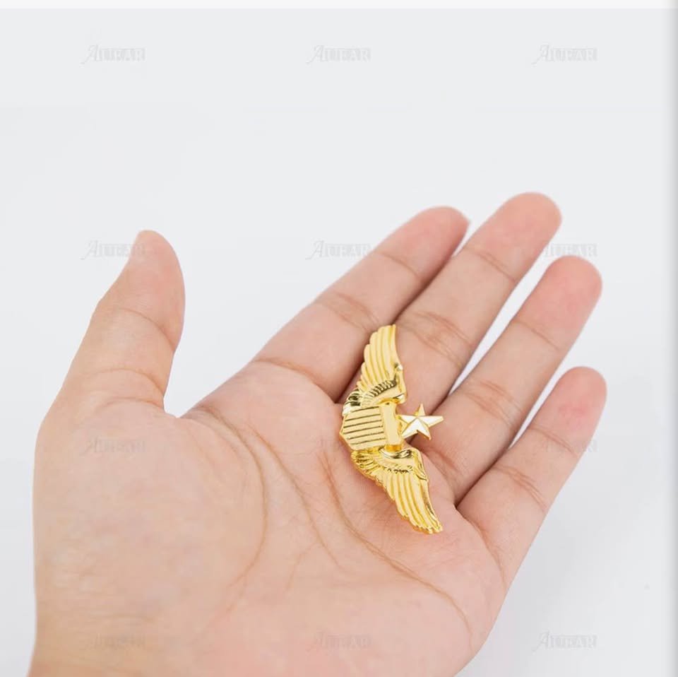 Gold Senior Pilot Wing Pin