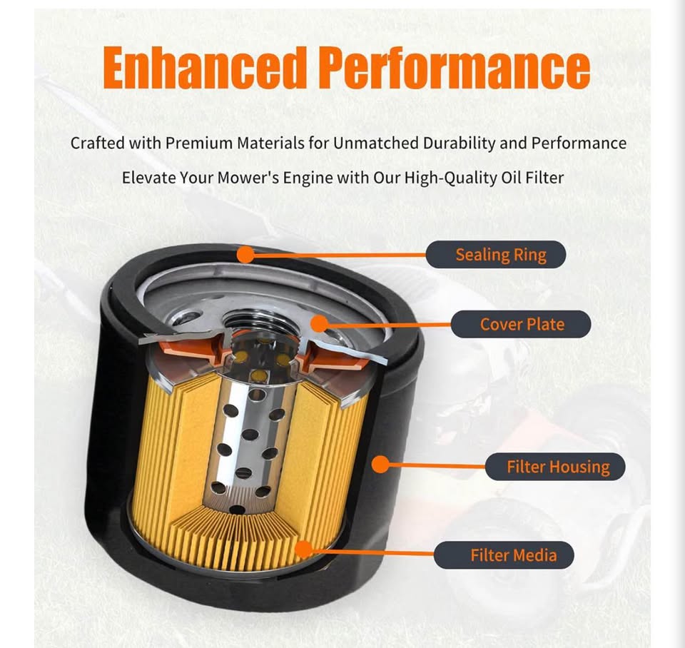 3/4"-16 Thread Lawn Mower Oil Filter