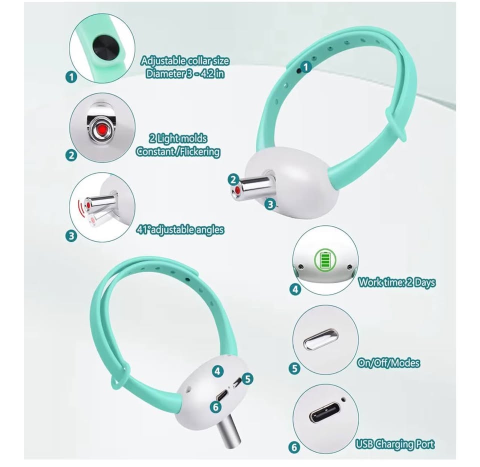 Automatic Cat Toys with LED Light,Upgraded Lengthened Light Head, Interactive To
