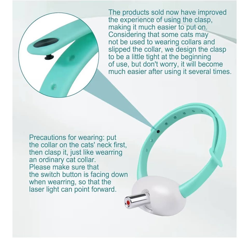 Automatic Cat Toys with LED Light,Upgraded Lengthened Light Head, Interactive To
