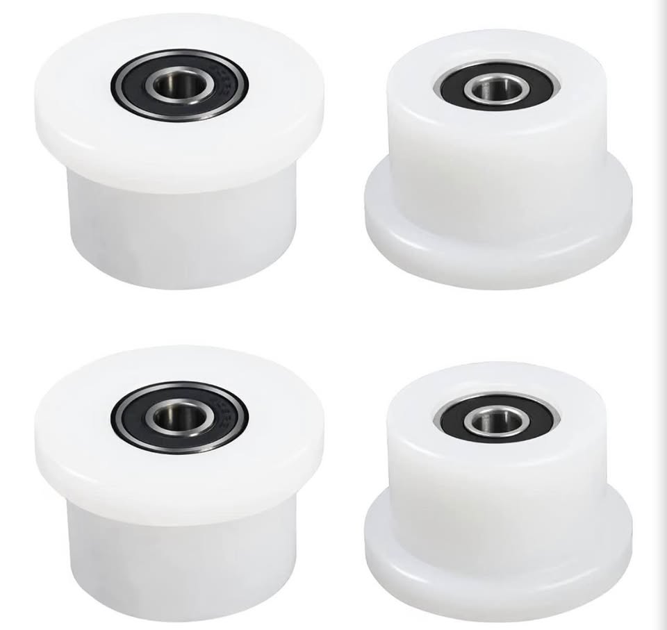 Qty 4 Machined Wheels/Rollers Compatible with Total Gym