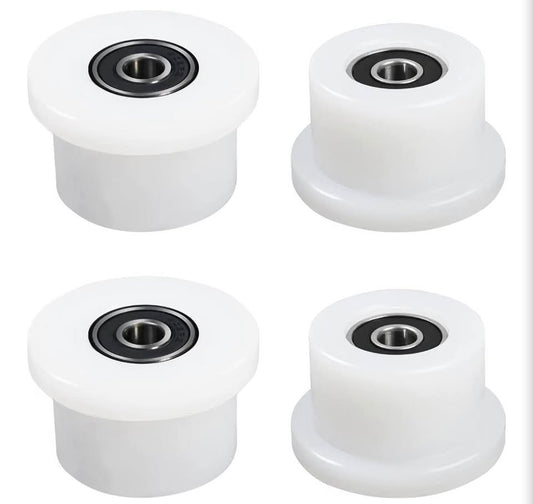 Qty 4 Machined Wheels/Rollers Compatible with Total Gym