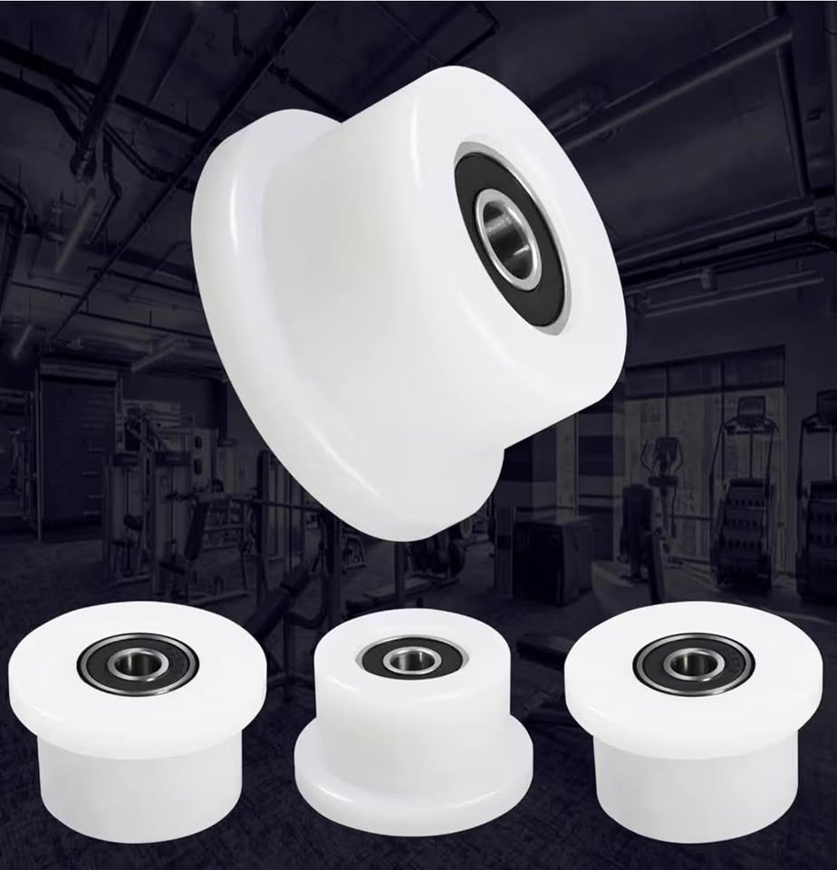 Qty 4 Machined Wheels/Rollers Compatible with Total Gym