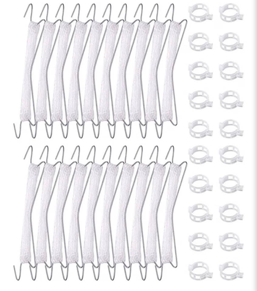 40 pcs Tomato Support Hooks with Twine and Clips