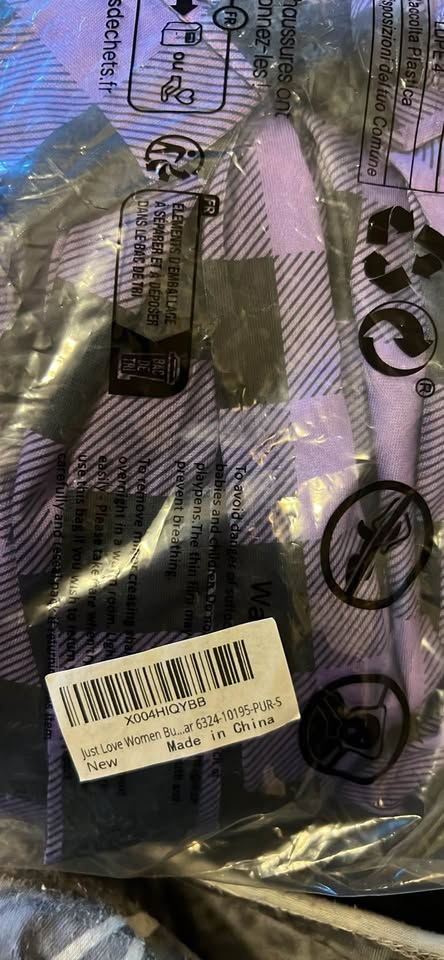Just Love Women's Buffalo Plaid Pajama Pants Size S