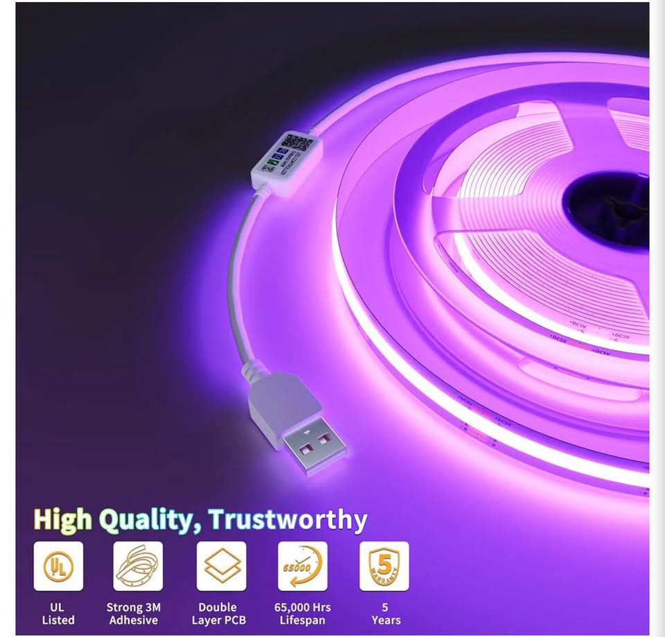 PAUTIX RGB COB LED Strip Light