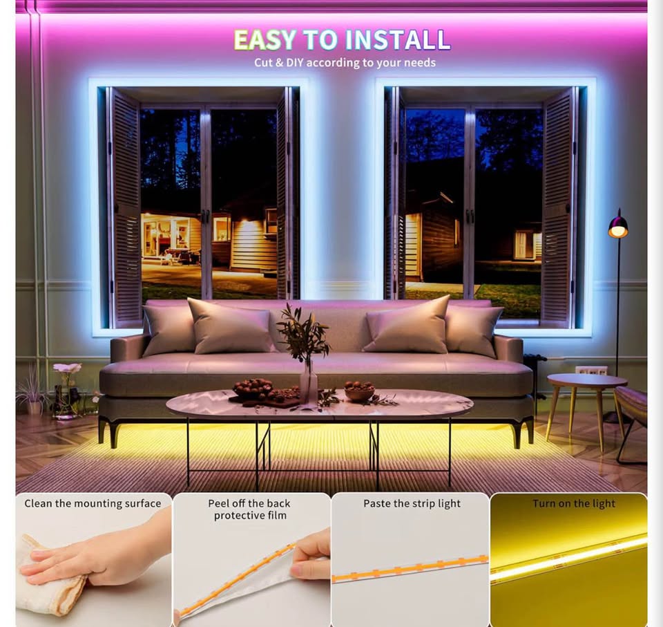 PAUTIX RGB COB LED Strip Light