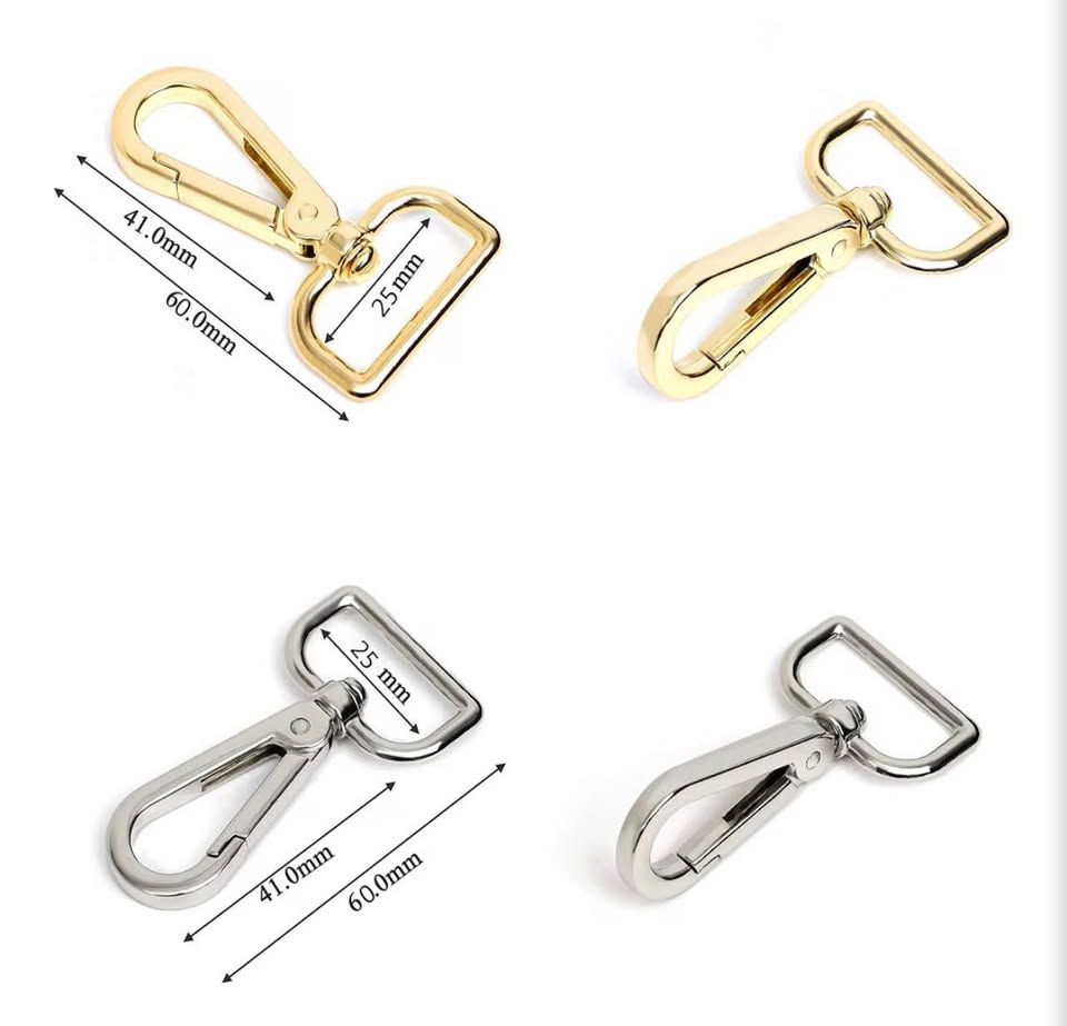 16-Piece Swivel Lobster Claw Clasps in 4 Colors
