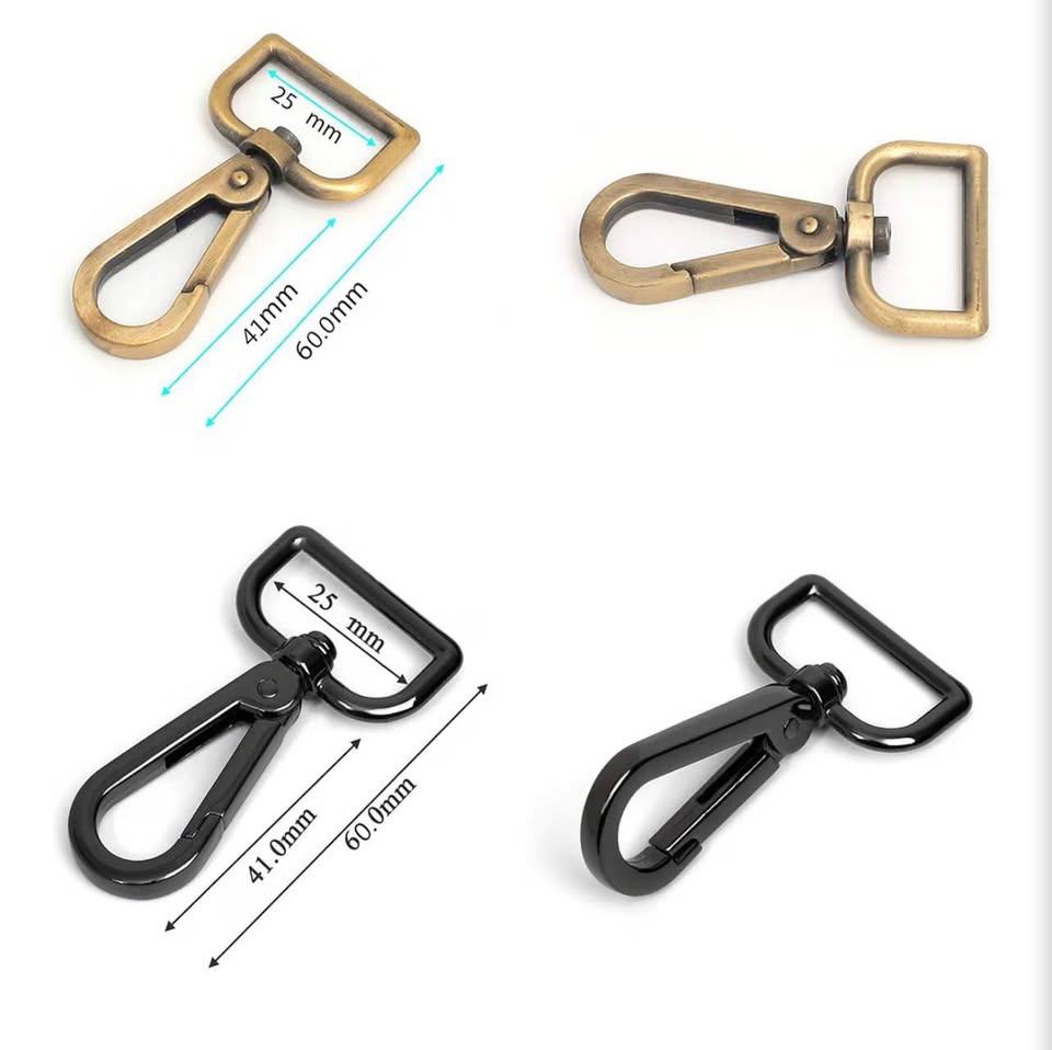 16-Piece Swivel Lobster Claw Clasps in 4 Colors