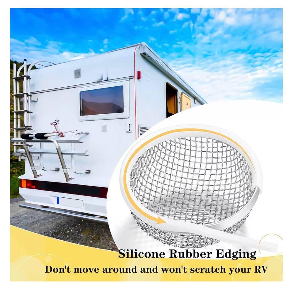 3 Pack RV Furnace Vent Cover Screens for RV Water Heater