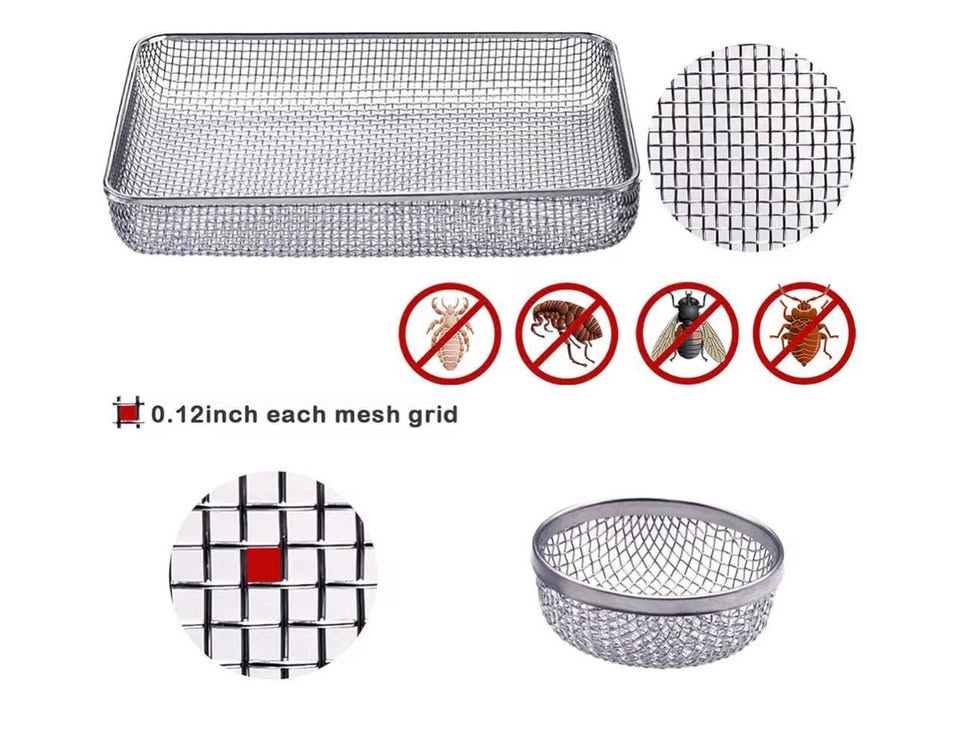 3 Pack RV Furnace Vent Cover Screens for RV Water Heater