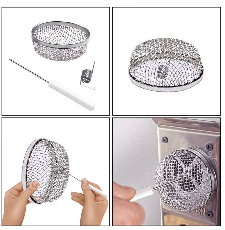 3 Pack RV Furnace Vent Cover Screens for RV Water Heater