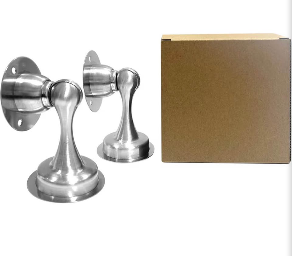 Stainless Steel Magnetic Door Stopper 2-Pack