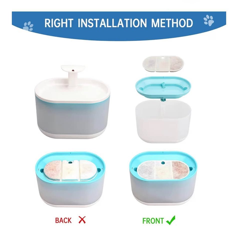10-pack Filters Replacement, Compatible with PETLIBRO 71oz/2.1L Cat Water Founta