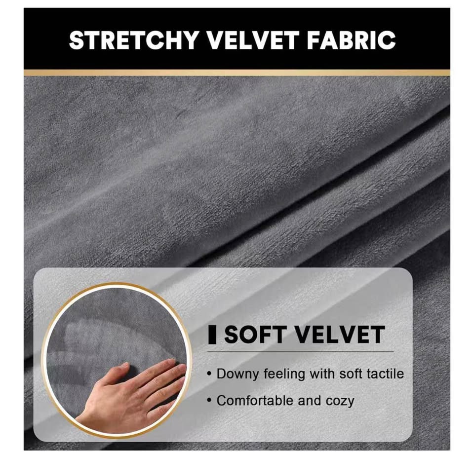 Stretch Velvet Couch Cushion Covers for Individual Cushions Sofa Cushion Covers 