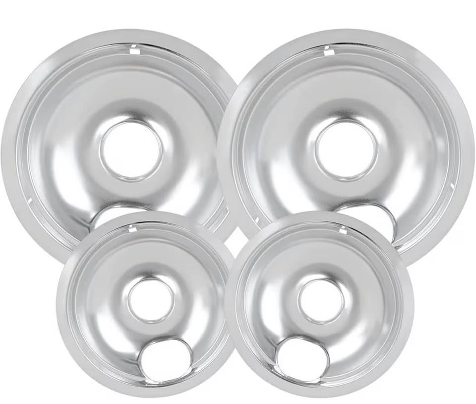 4 Pack Chrome Drip Pans