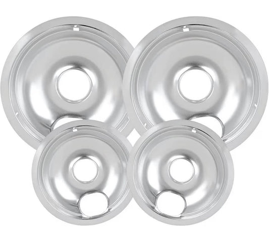 4 Pack Chrome Drip Pans