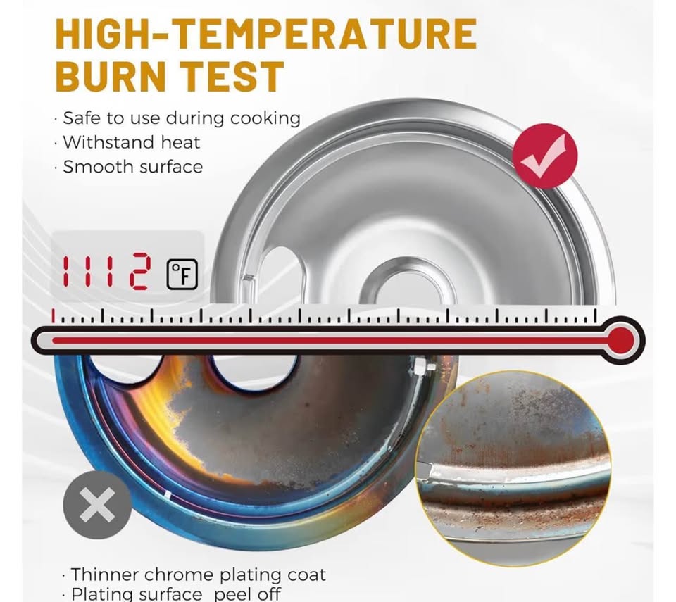 4 Pack Chrome Drip Pans