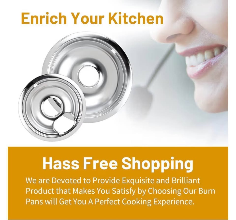 4 Pack Chrome Drip Pans