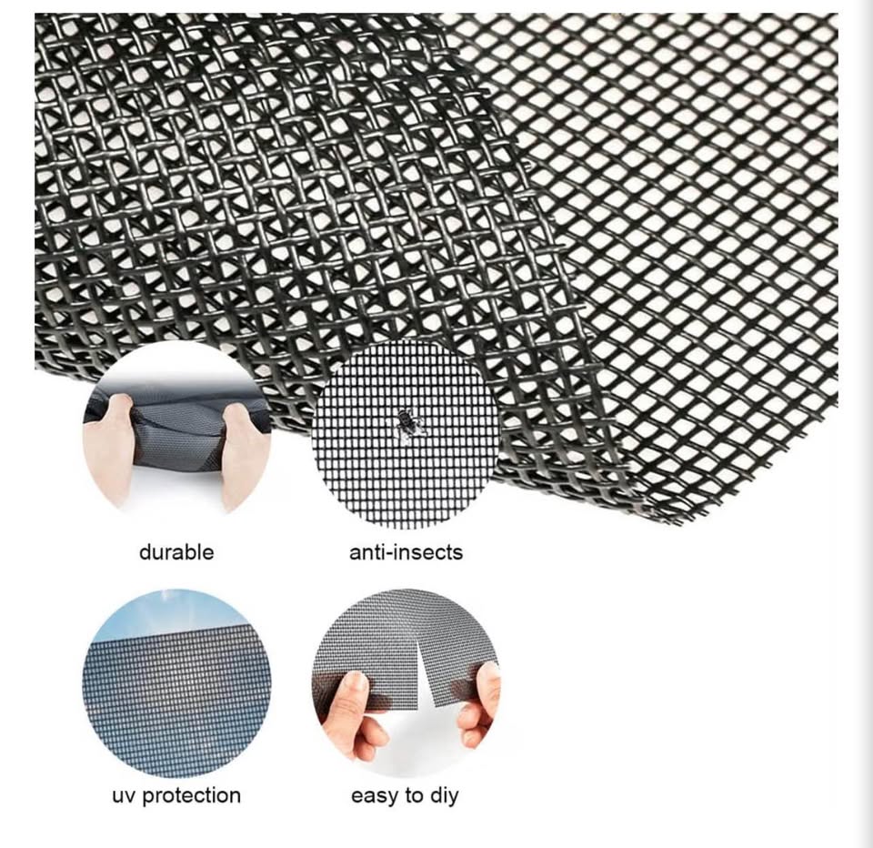 Pet Proof Window Screen Replacements 47.2"X 98.4" Window Screen Roll Door Screen