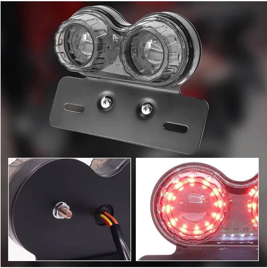 40-LED 40W Motorcycle Tail Light Integrated Running Lamp Brake&Turn Signal Light