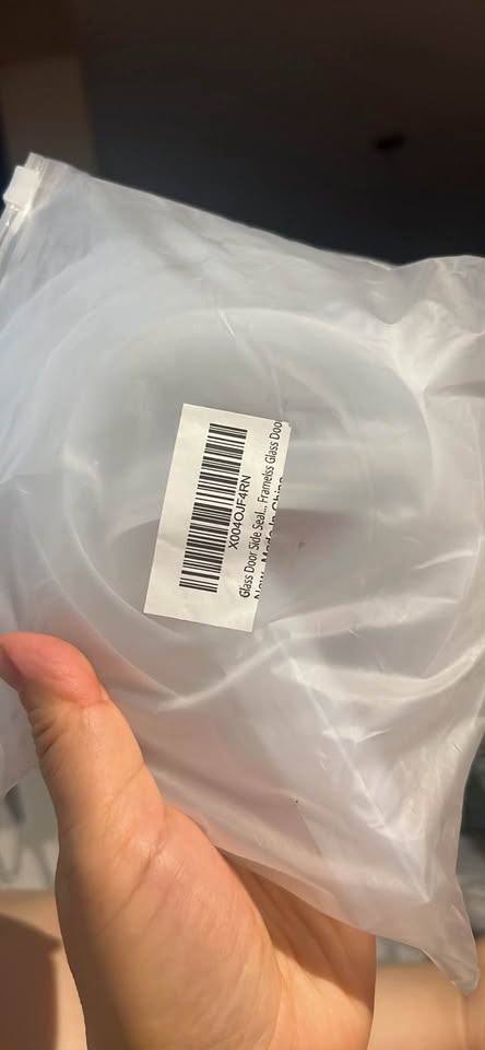 120" Silicone Shower Door Seal for 3/8" Glass